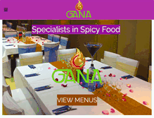 Tablet Screenshot of ganarestaurant.co.uk